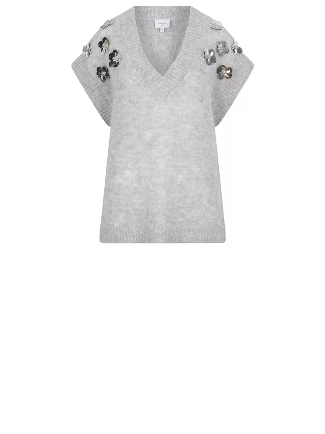 Nycia Sleeveless sequin sweater