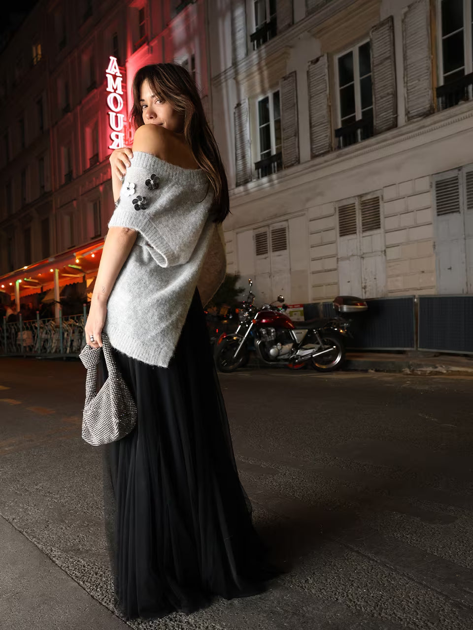 Nycia Sleeveless sequin sweater
