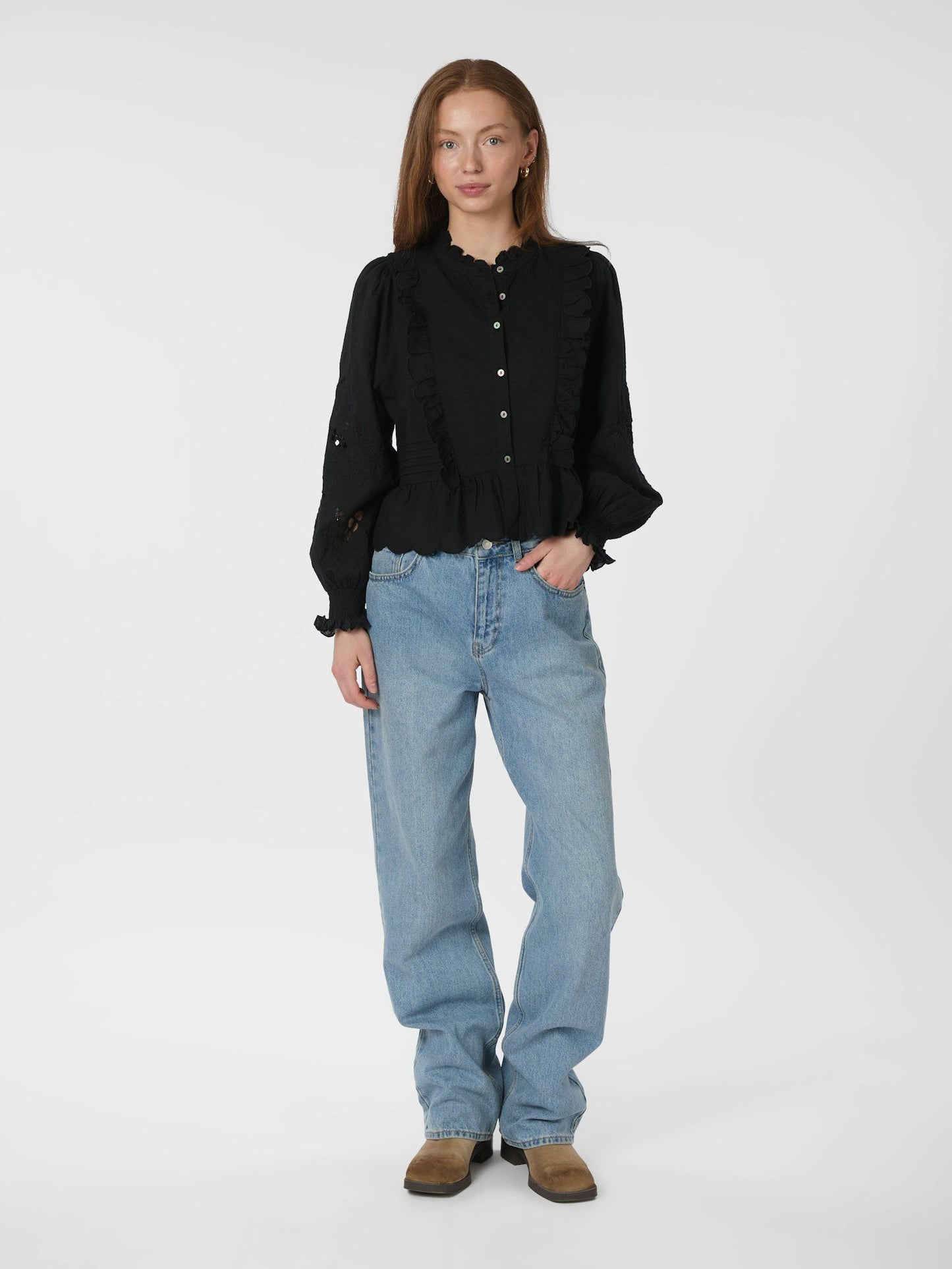 Petrine Embroidery Blouse