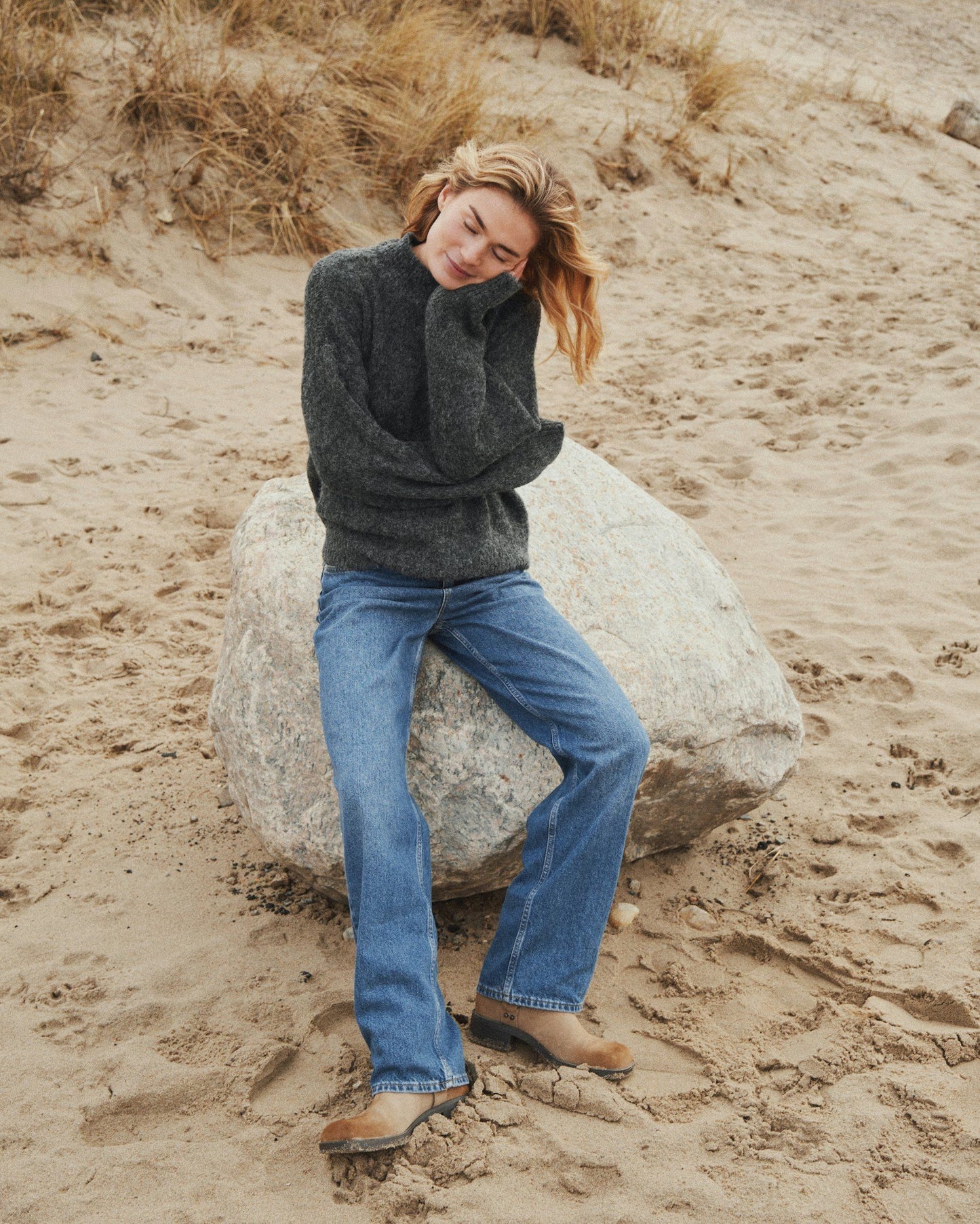 Paulina Fluffy Knit Blouse