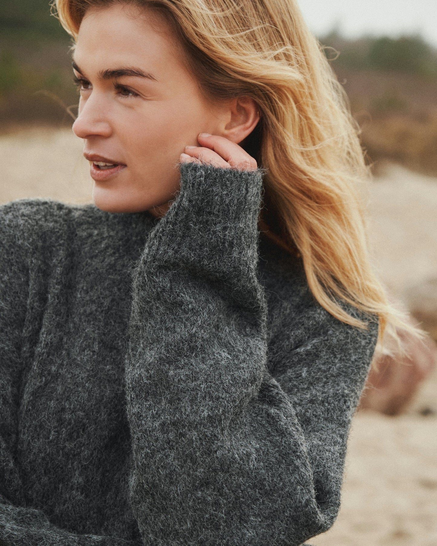 Paulina Fluffy Knit Blouse