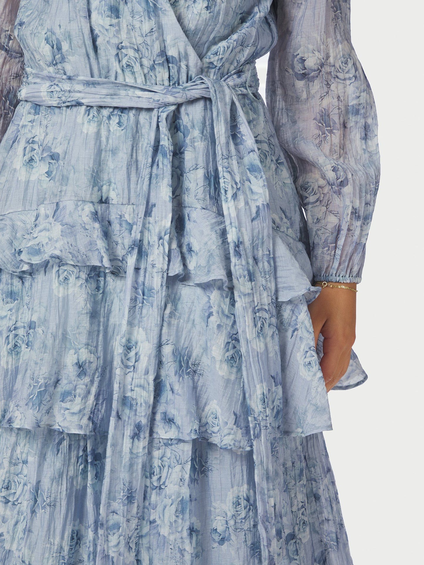 Denila Crepe Print Dress