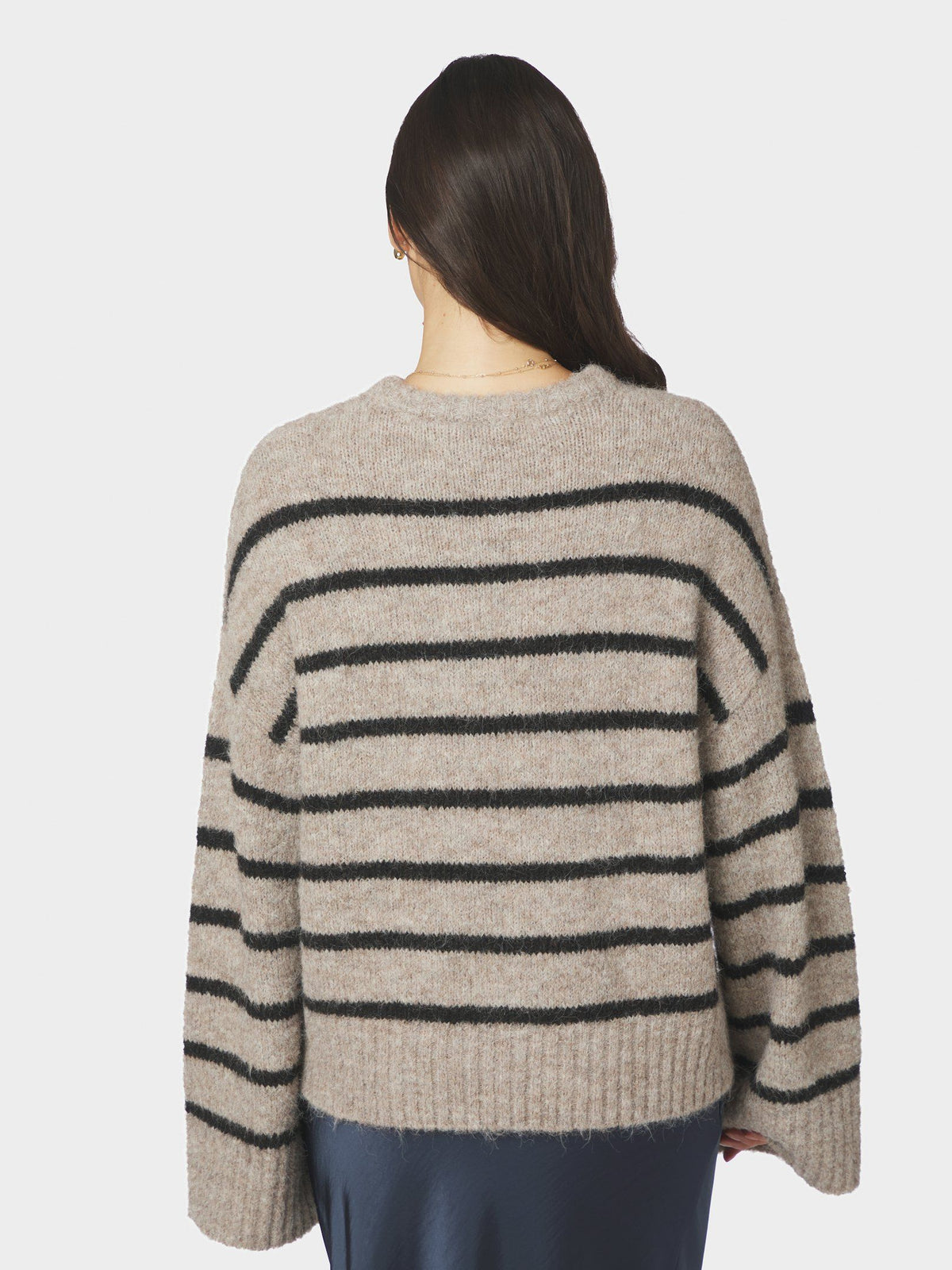 Roeme Fluffy Stripe Knit