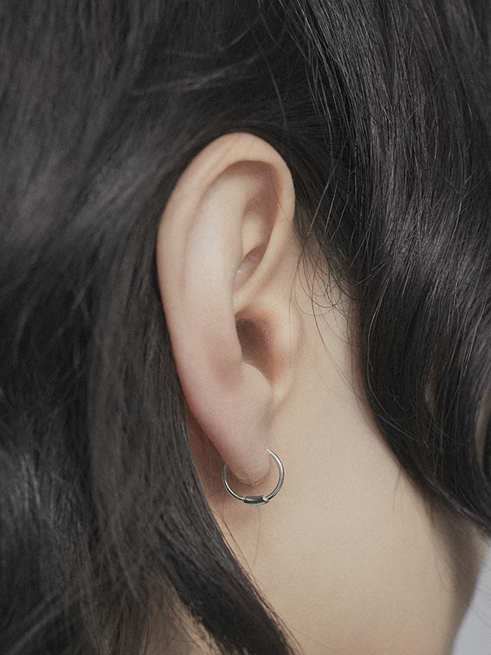 Basic 12 Hoop Silver