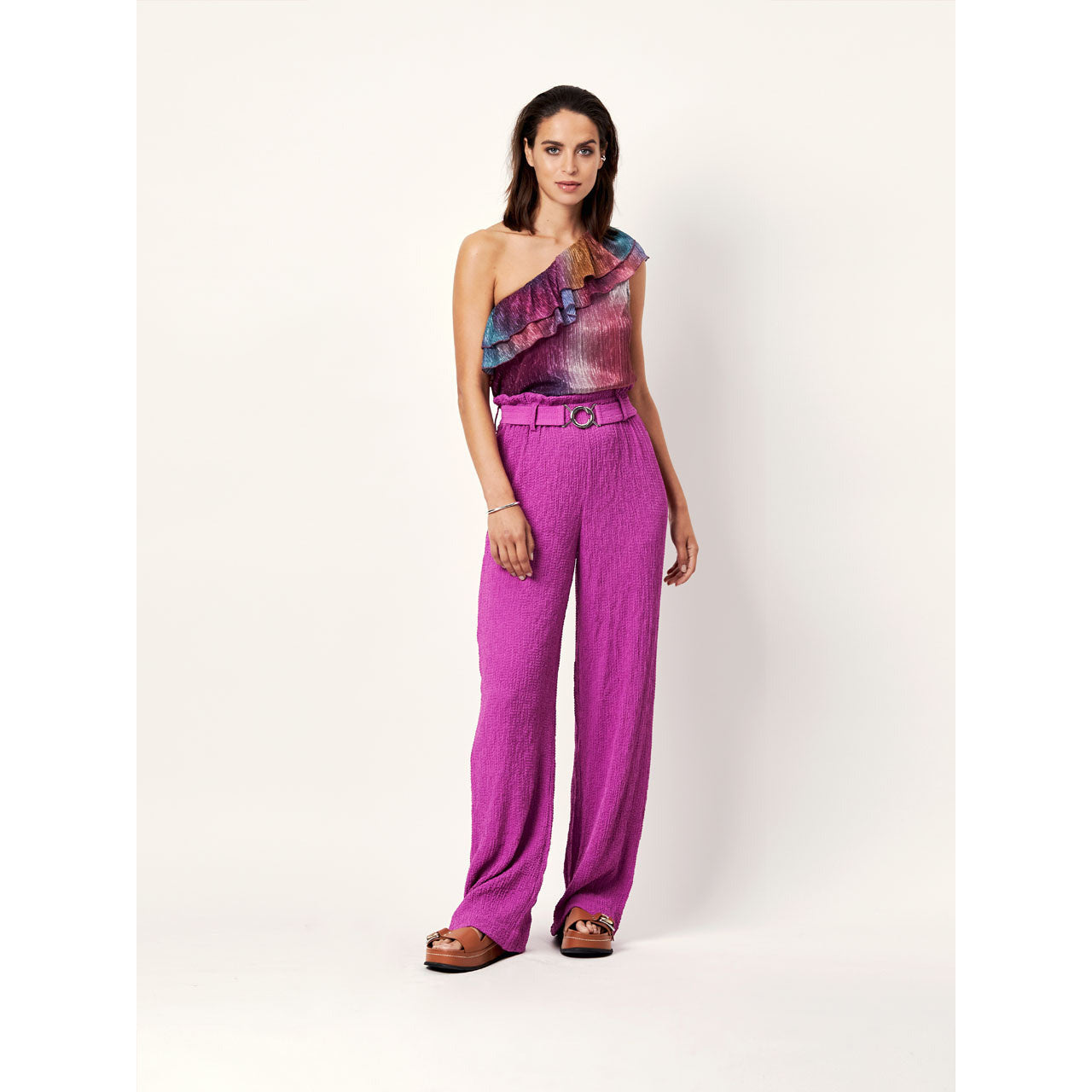 D6Disco one shoulder top