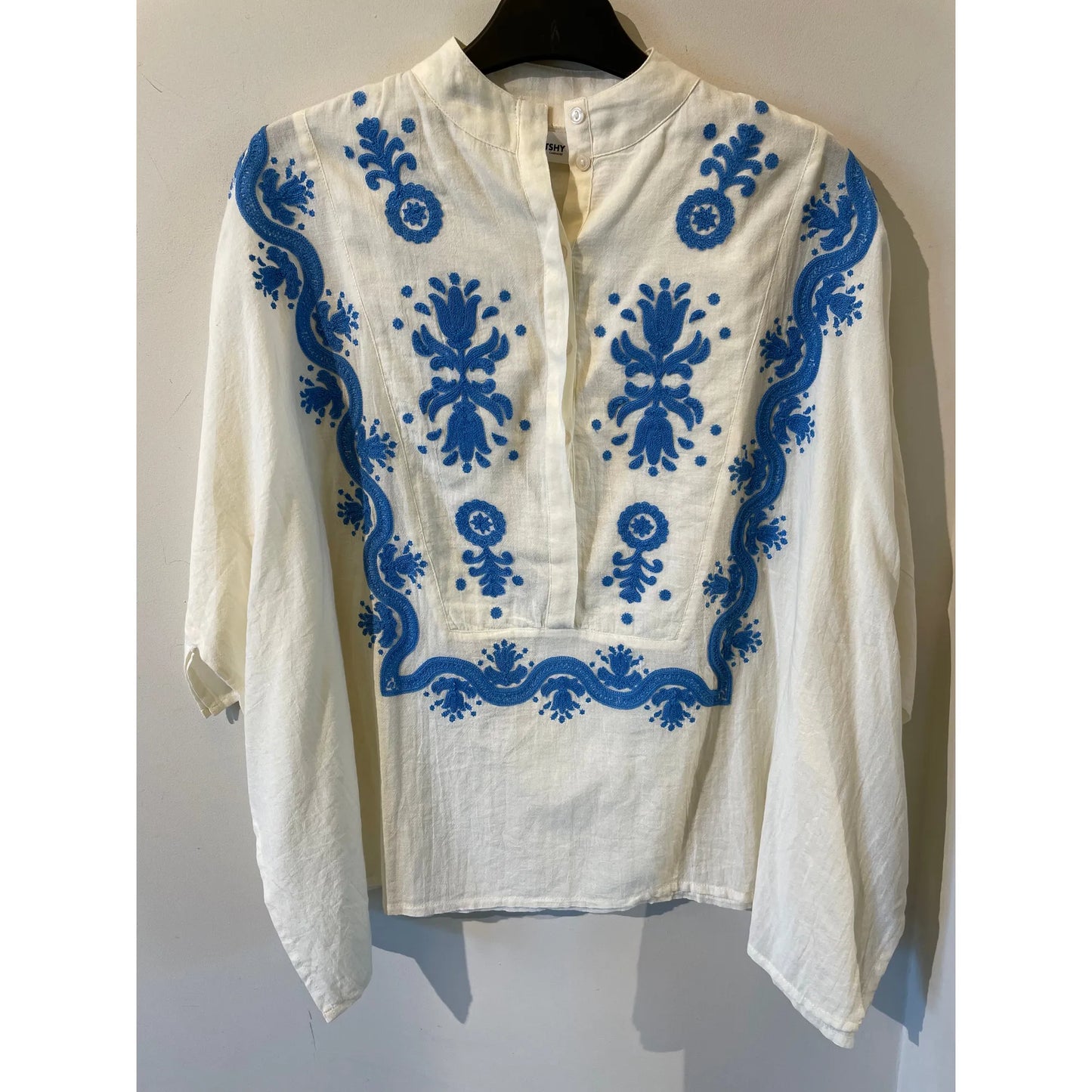 BLOUSE PONCHO BORDERIE CUR MC - Seba