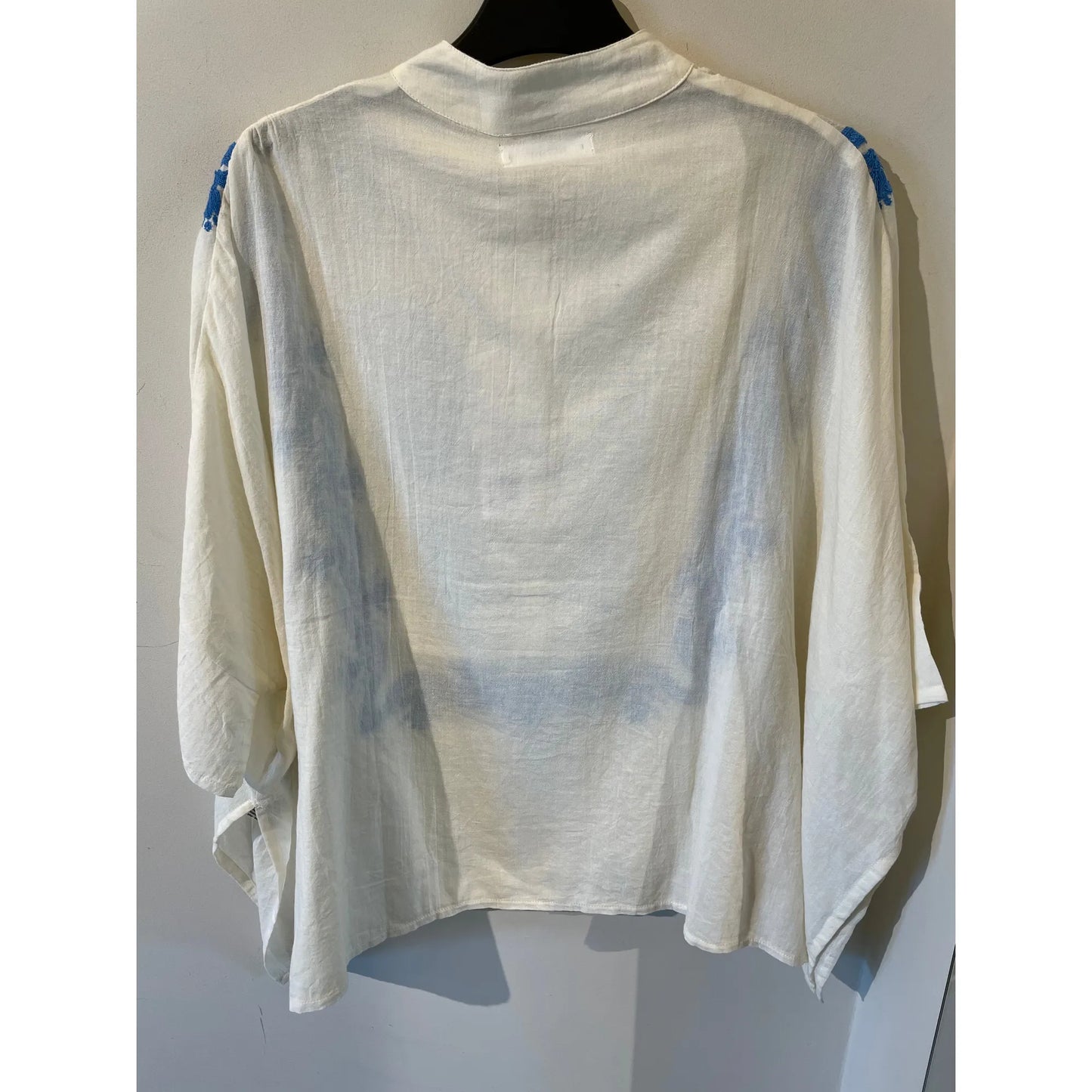BLOUSE PONCHO BORDERIE CUR MC - Seba