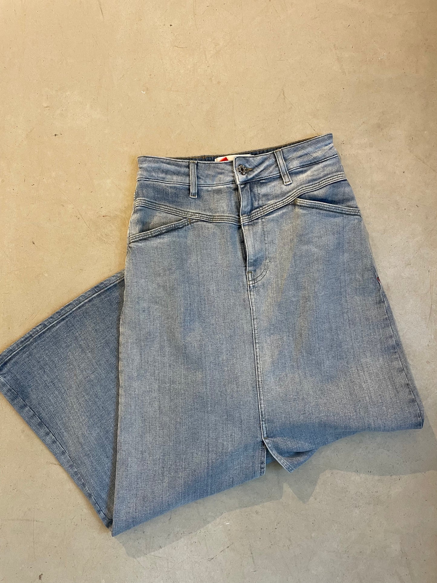 TRW-Brown maxi denim skirt pula