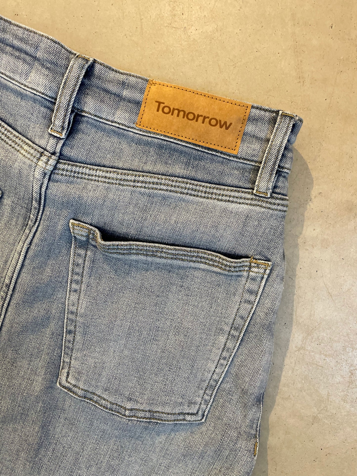 TRW-Brown maxi denim skirt pula