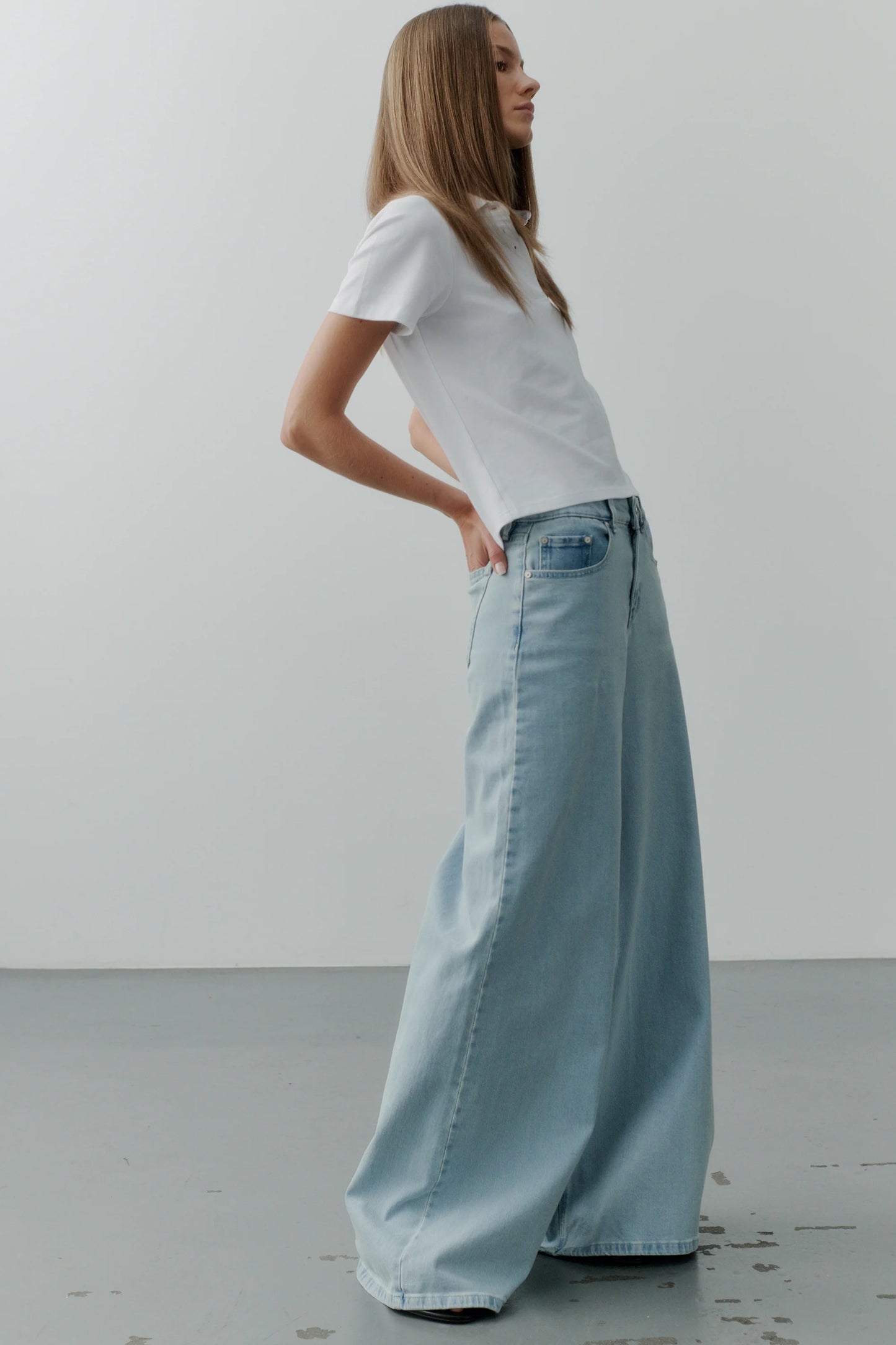 IVY-Tyla Oversize Jeans Wash Cannes