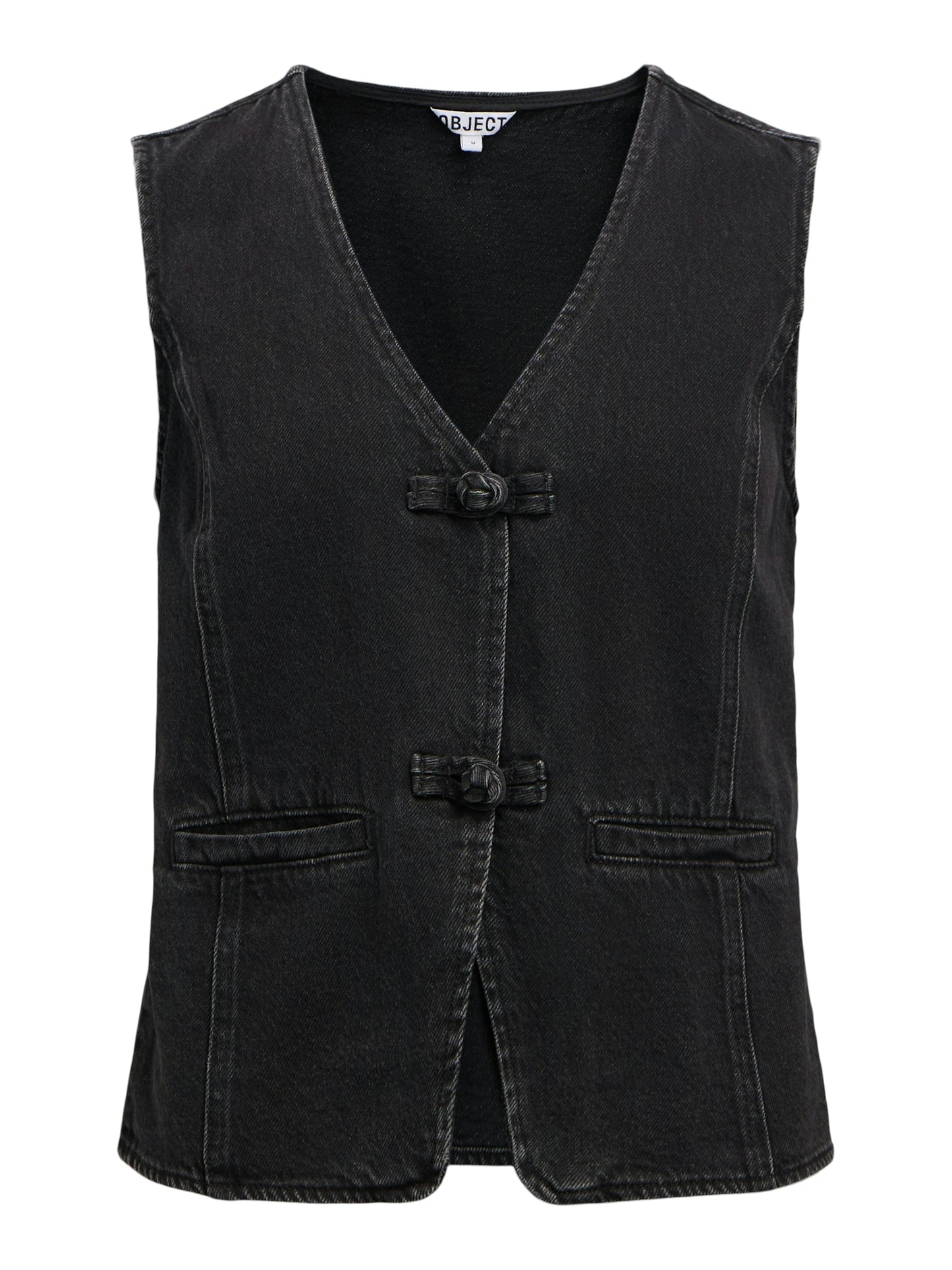 OBJZARAFINE S/L RE DENIM WAISTCOAT