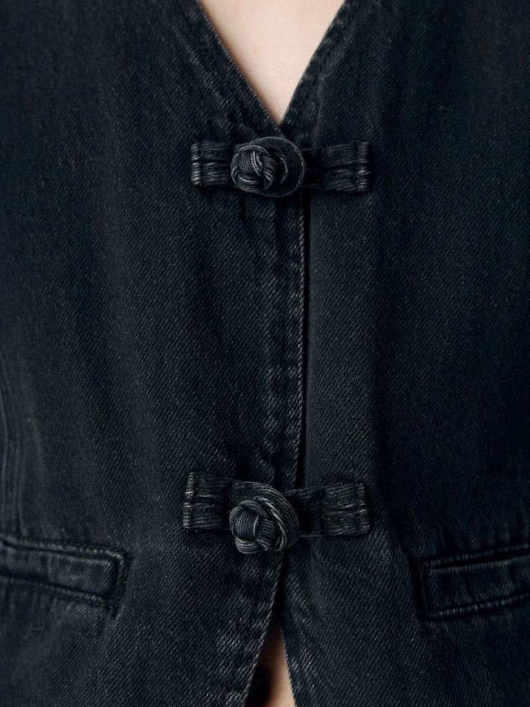 OBJZARAFINE S/L RE DENIM WAISTCOAT