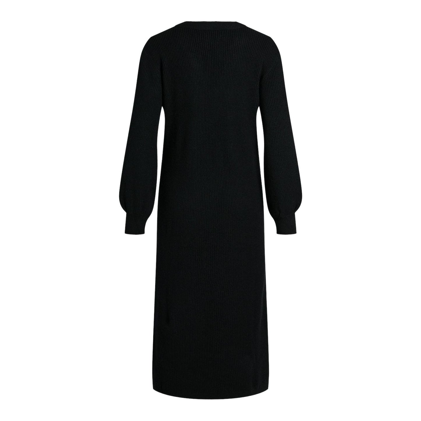 OBJMALENA L/S KNIT DRESS BLACK