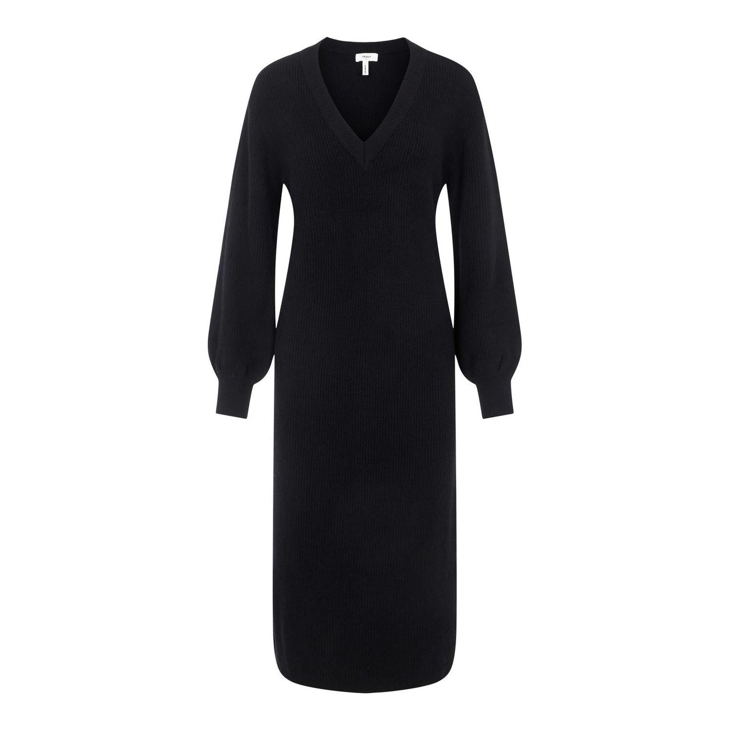 OBJMALENA L/S KNIT DRESS BLACK