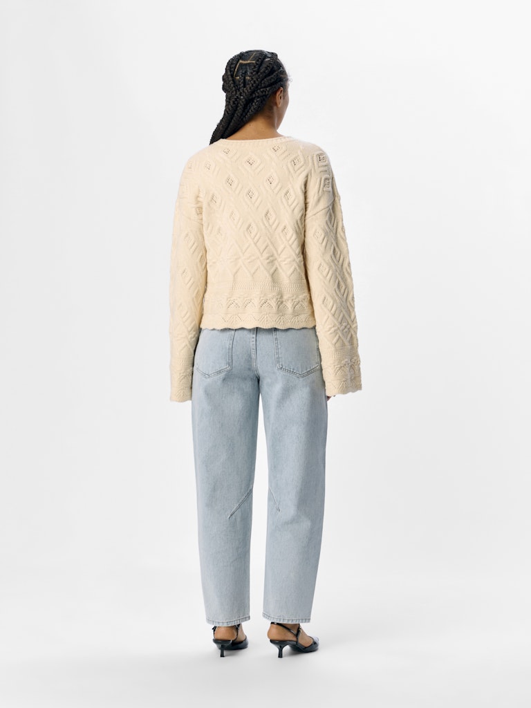OBJALYSSA LO L/S KNIT PULLOVER