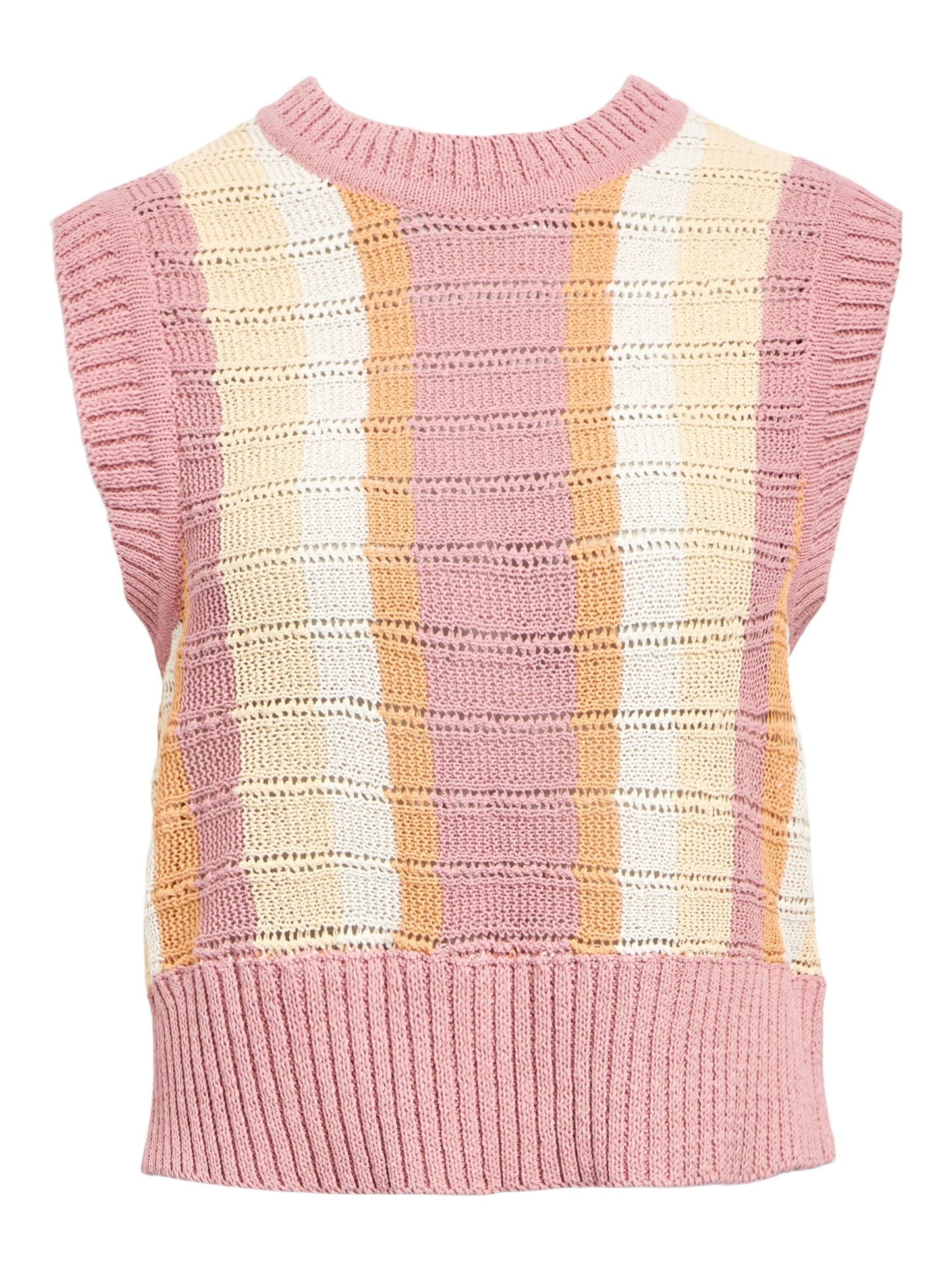 OBJLUNNA S/L RE KNIT TOP