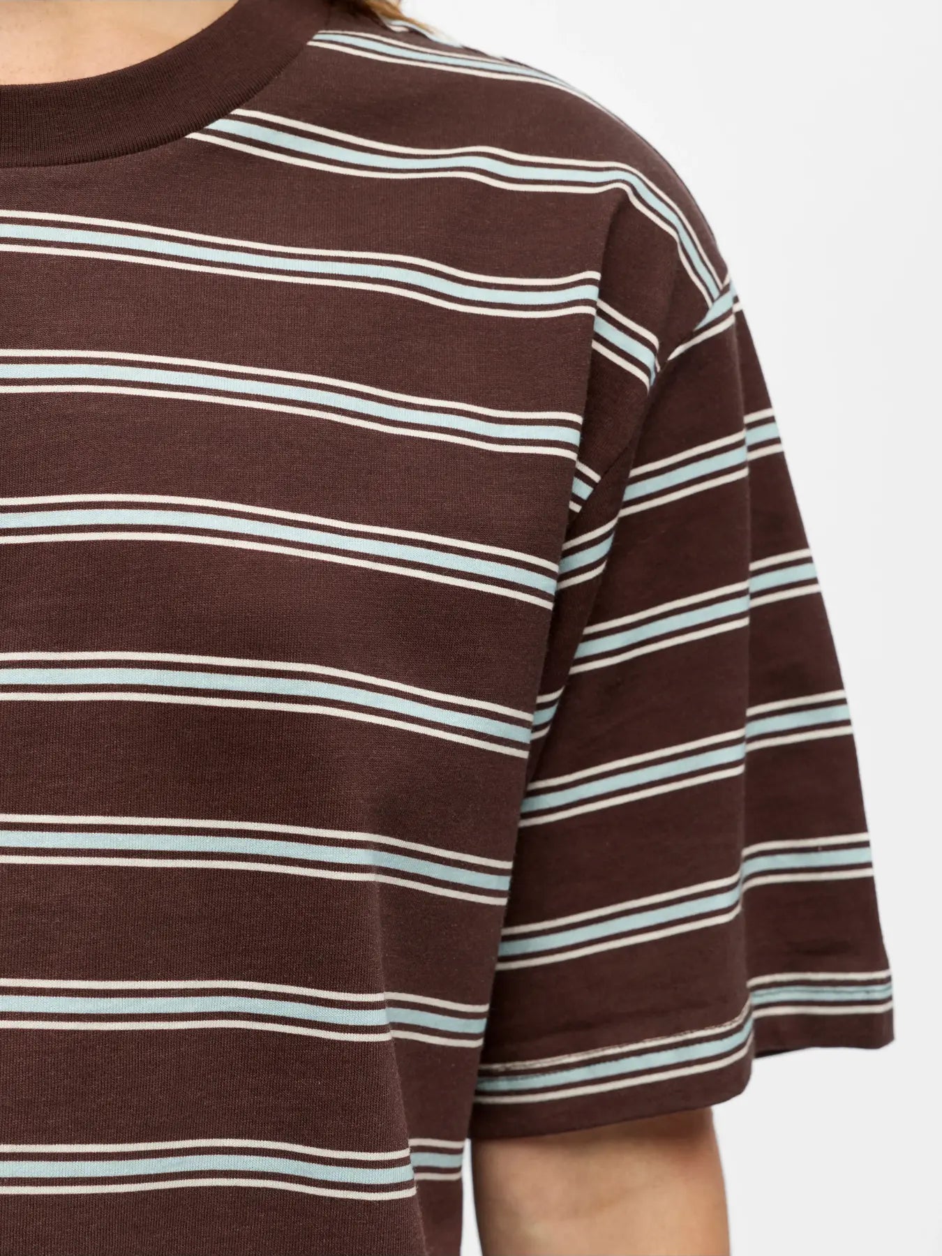 OBJGIMA S/S LO T-SHIRT seal brown