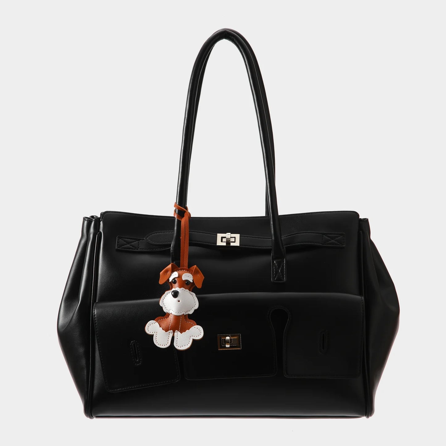 STICKY BESTIE, DOG BAG CHARM - Brown