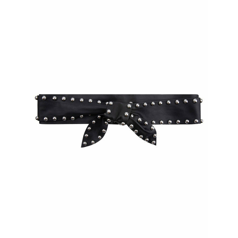 Ayaki Strap Stud Leather Belt