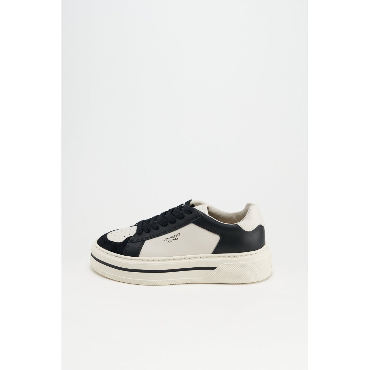 CPH181 Leather Mix Black/Cream Beige