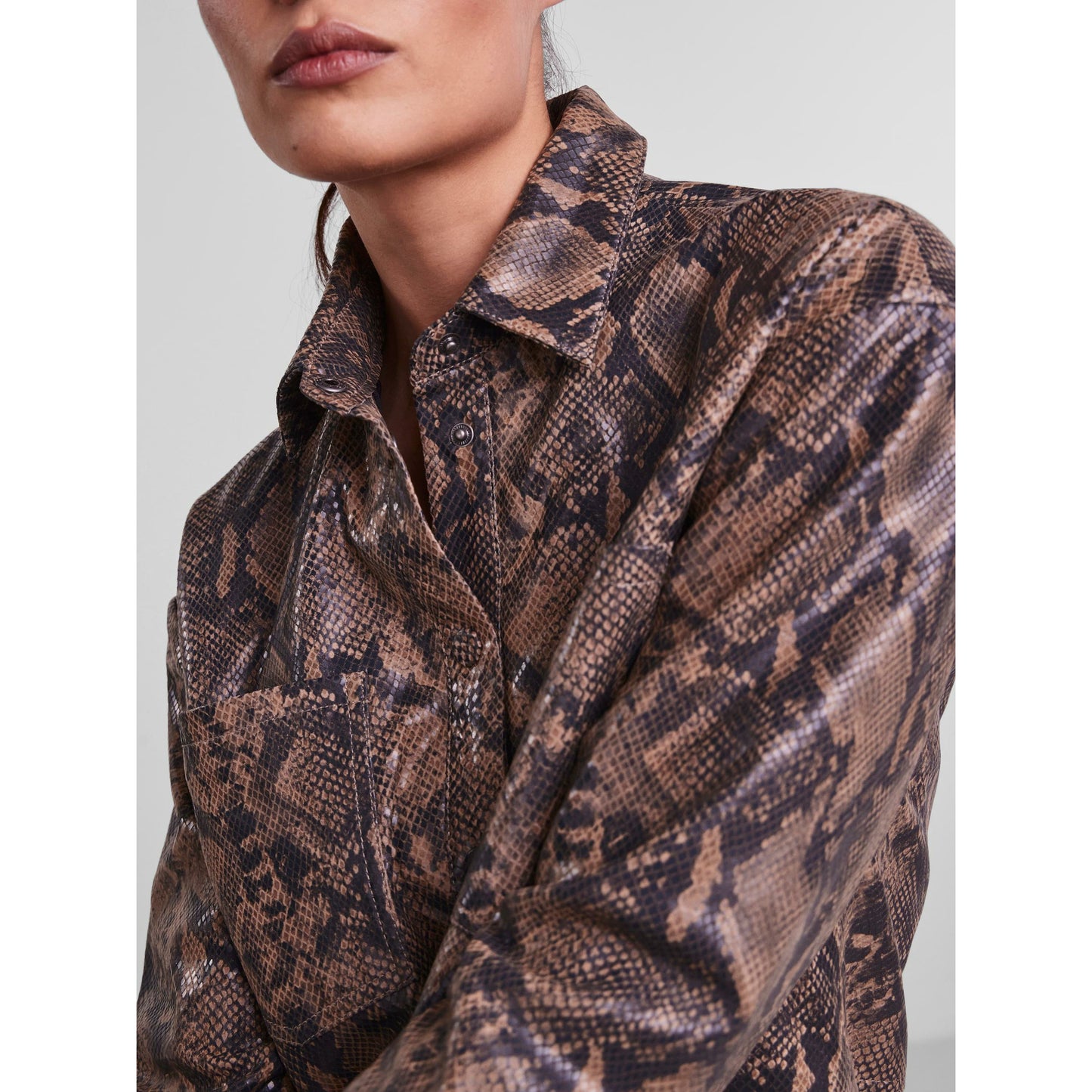 YASSNAKI LS LEATHER SHIRT