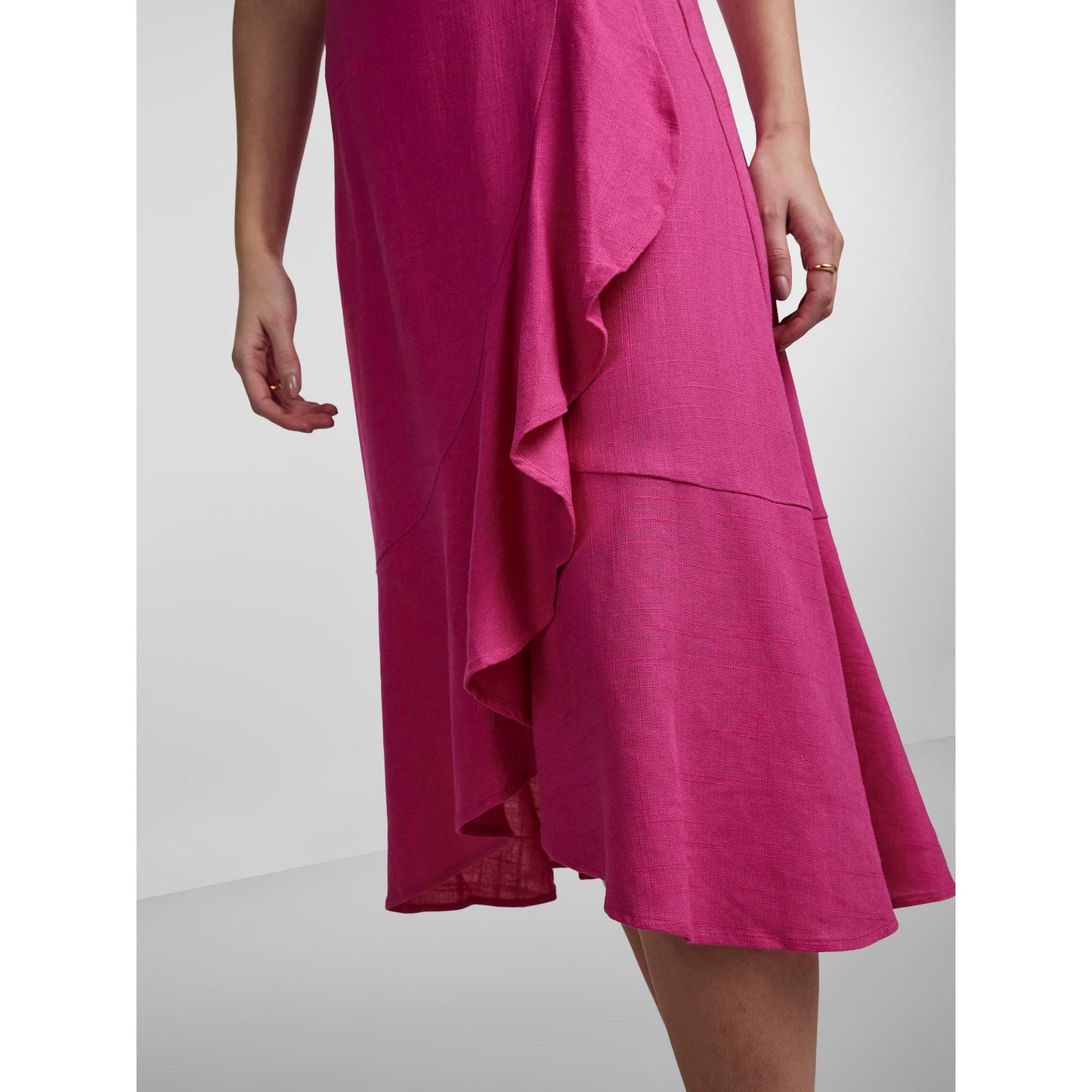 YASPRIMA HW MIDI WRAP SKIRT