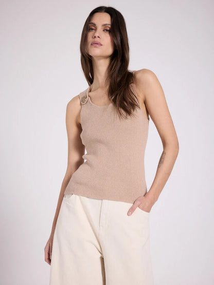TAWNY -  DEBARDEUR COL ROND SM BOUTONS