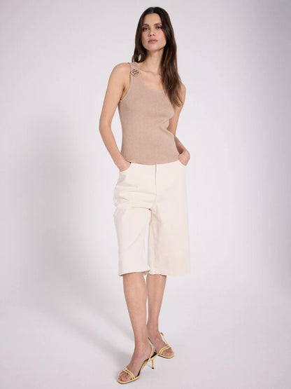 TAWNY -  DEBARDEUR COL ROND SM BOUTONS