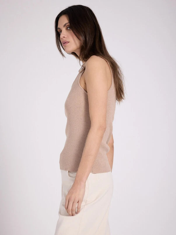 TAWNY -  DEBARDEUR COL ROND SM BOUTONS