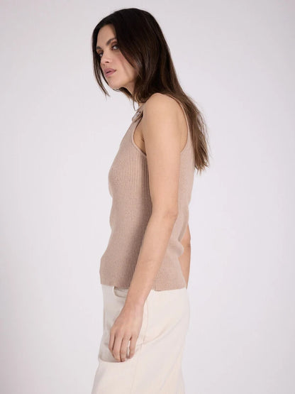 TAWNY -  DEBARDEUR COL ROND SM BOUTONS