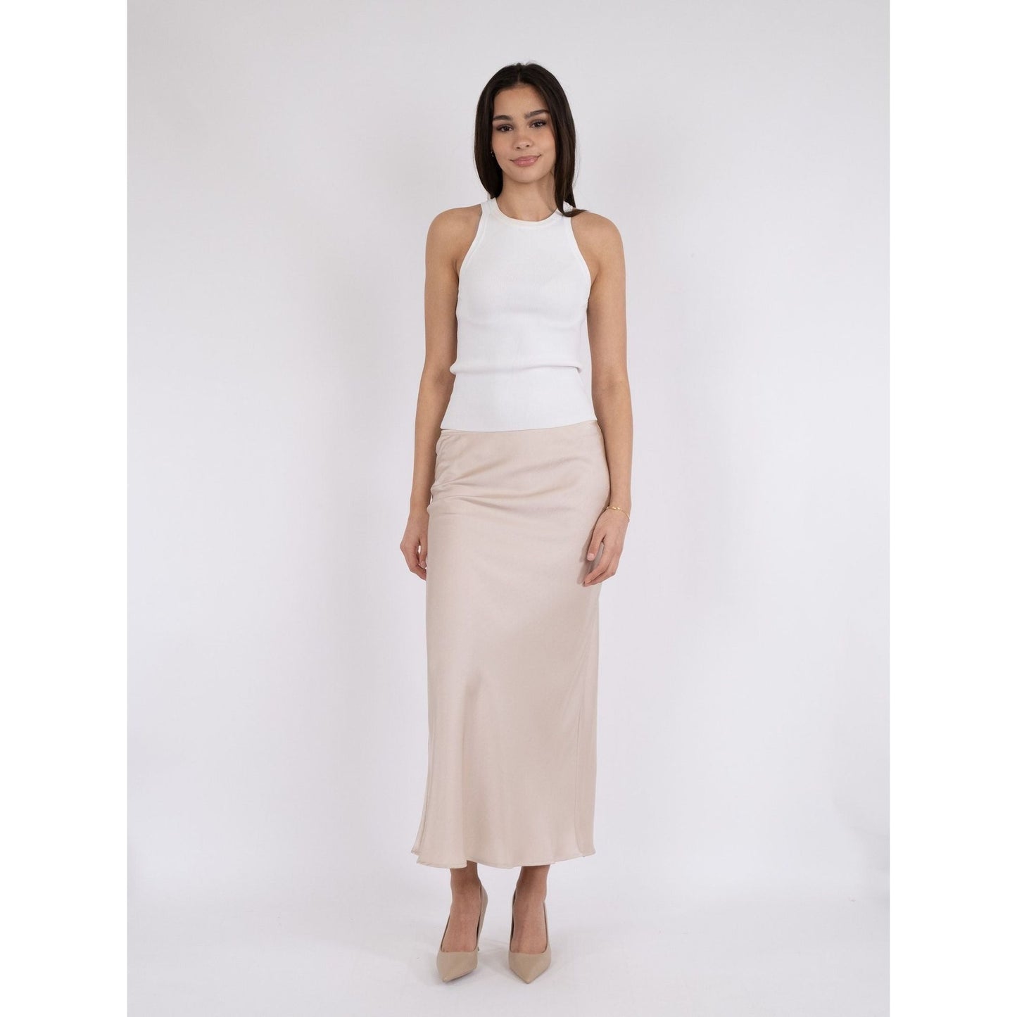 Vicky Heavy Sateen Skirt