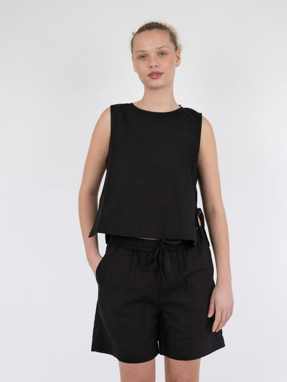 Svetlana linen Top vit