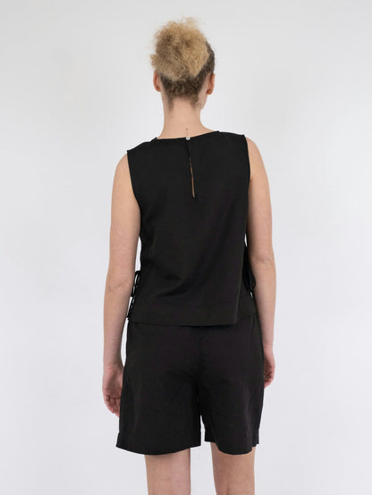 Svetlana linen Top vit
