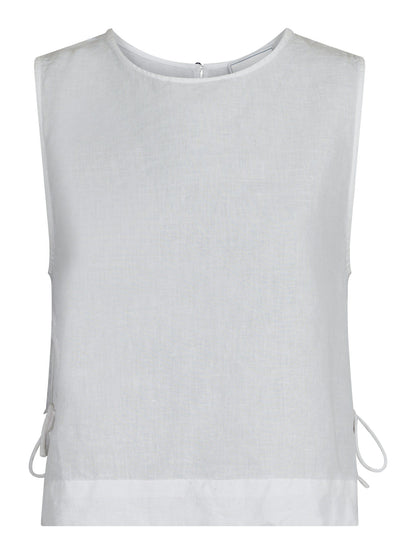 Svetlana linen Top vit