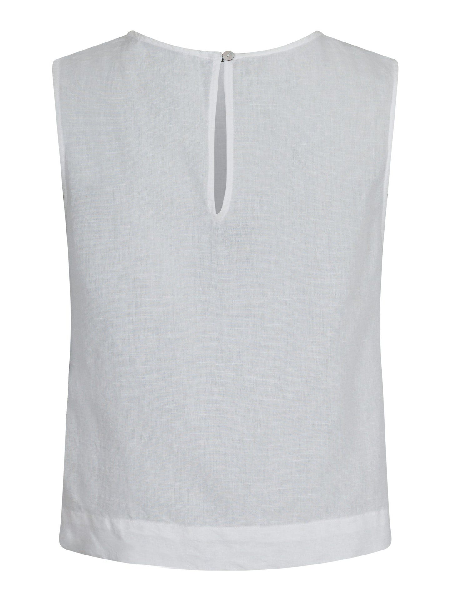 Svetlana linen Top vit