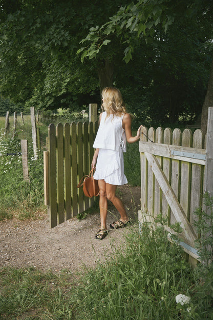 Svetlana linen Top vit