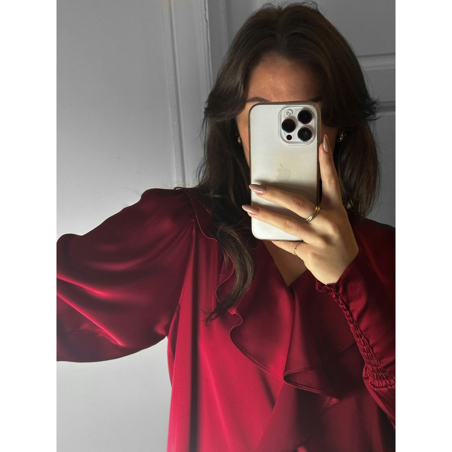 SANDIE SATEEN BLOUSE