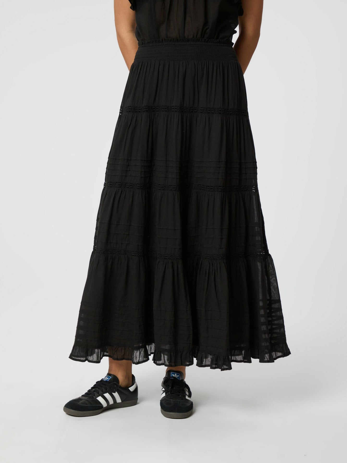 Felicia S Voile Skirt Black