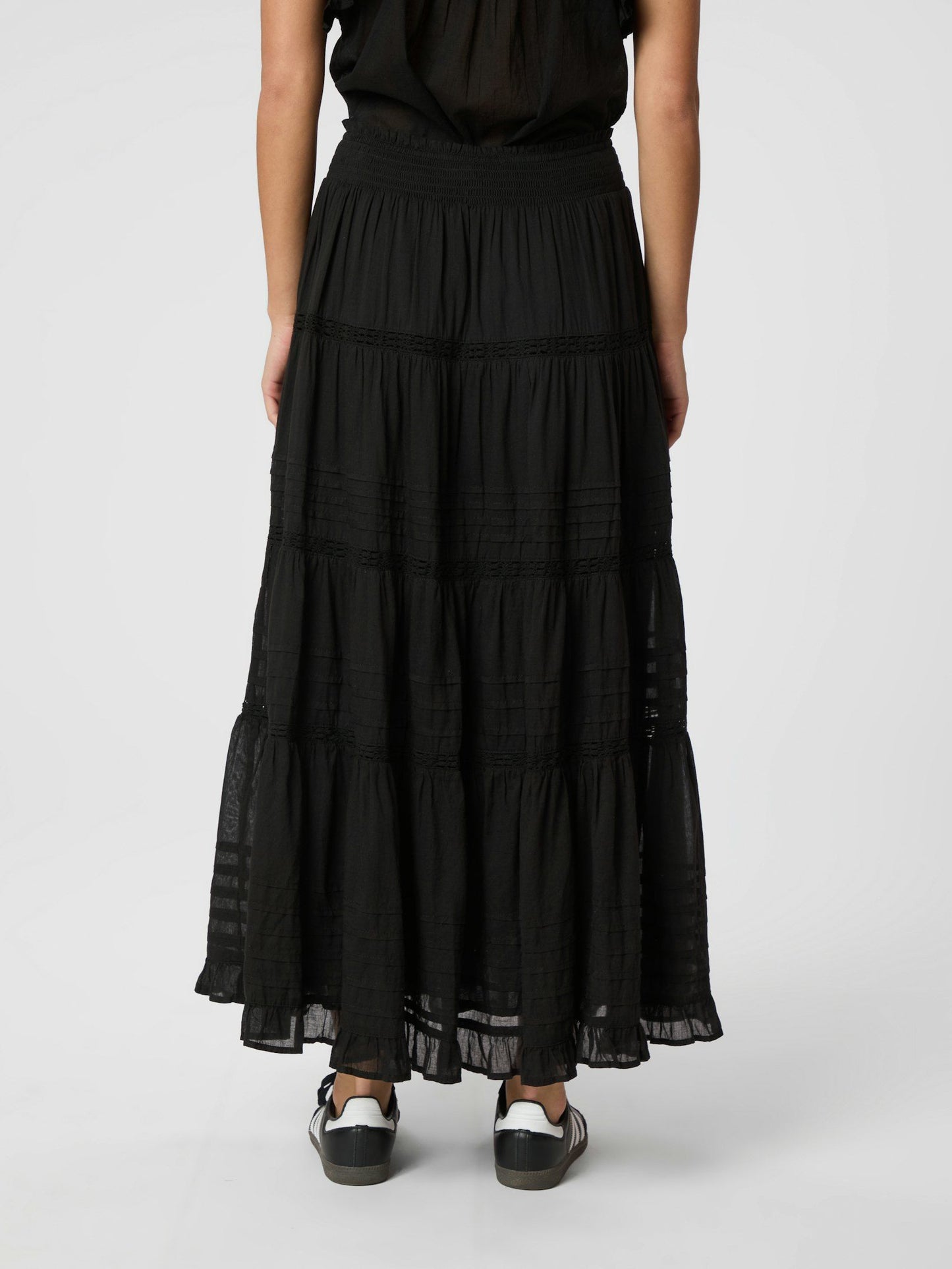 Felicia S Voile Skirt Black