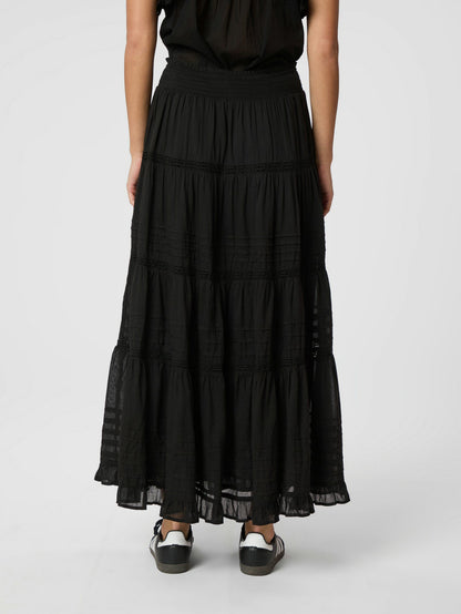 Felicia S Voile Skirt Black