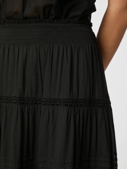Felicia S Voile Skirt Black