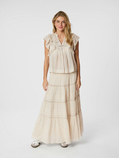 Felicia S Voile Skirt Ivory
