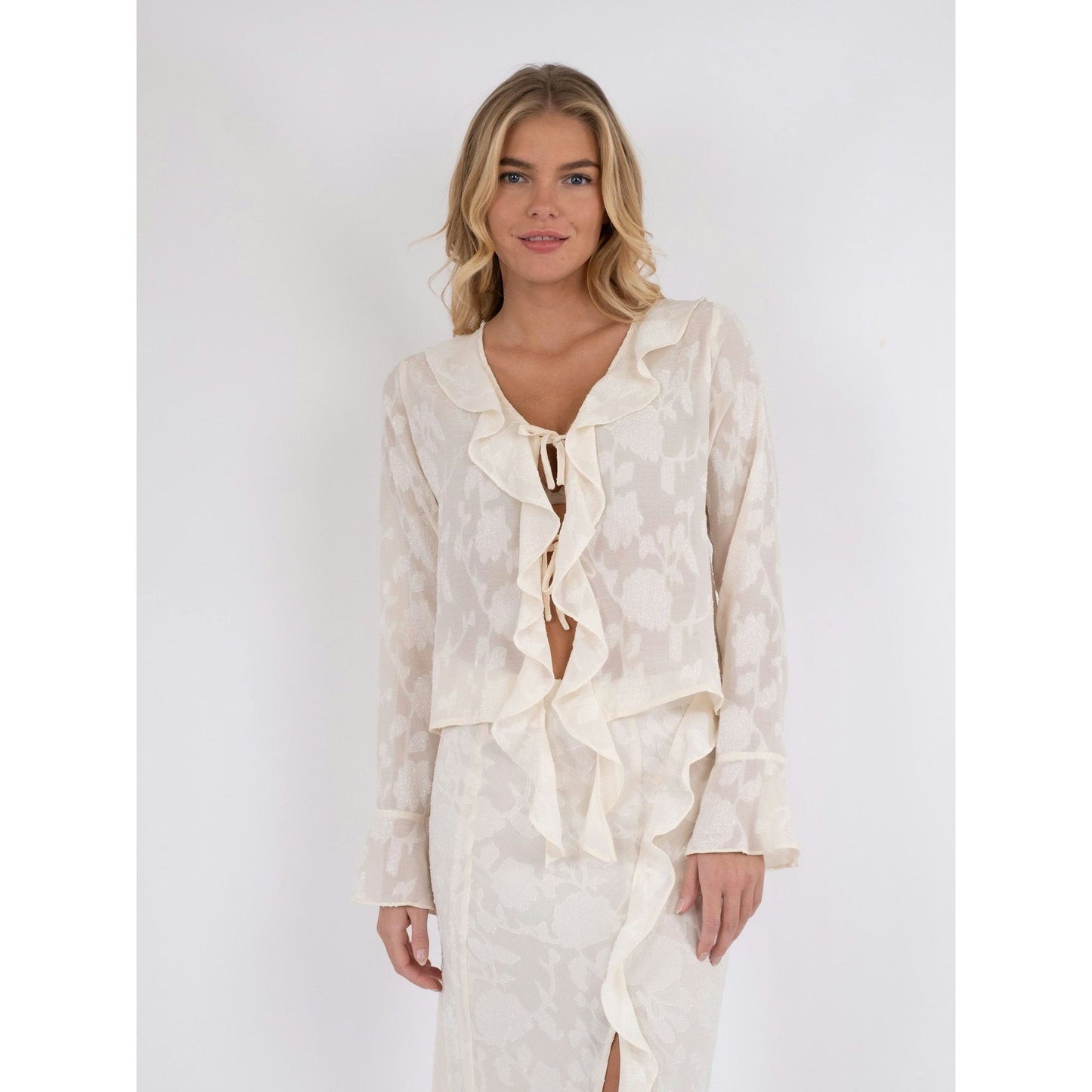 Anika Burnout Blouse