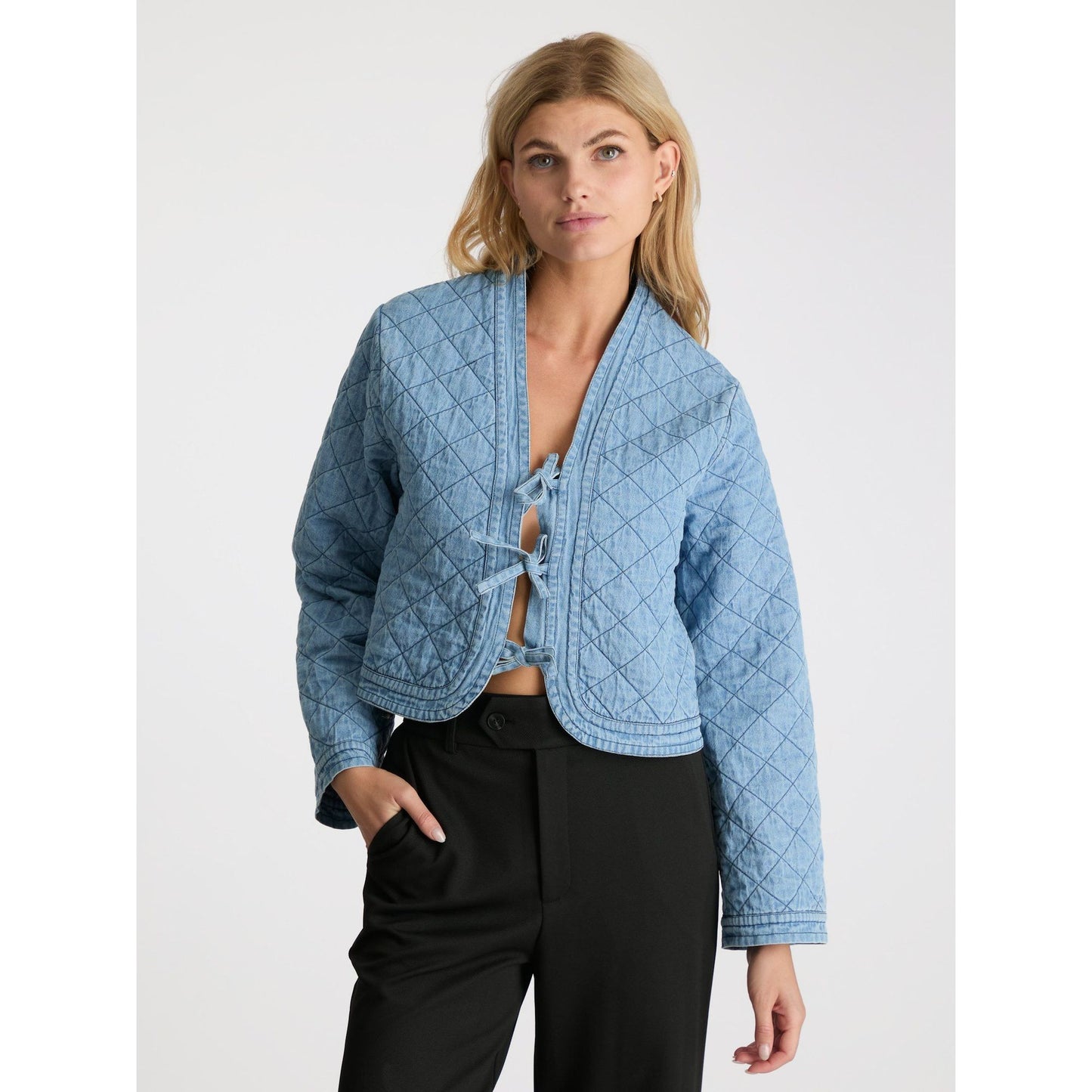 Dubbie Denim Quilt Jacket