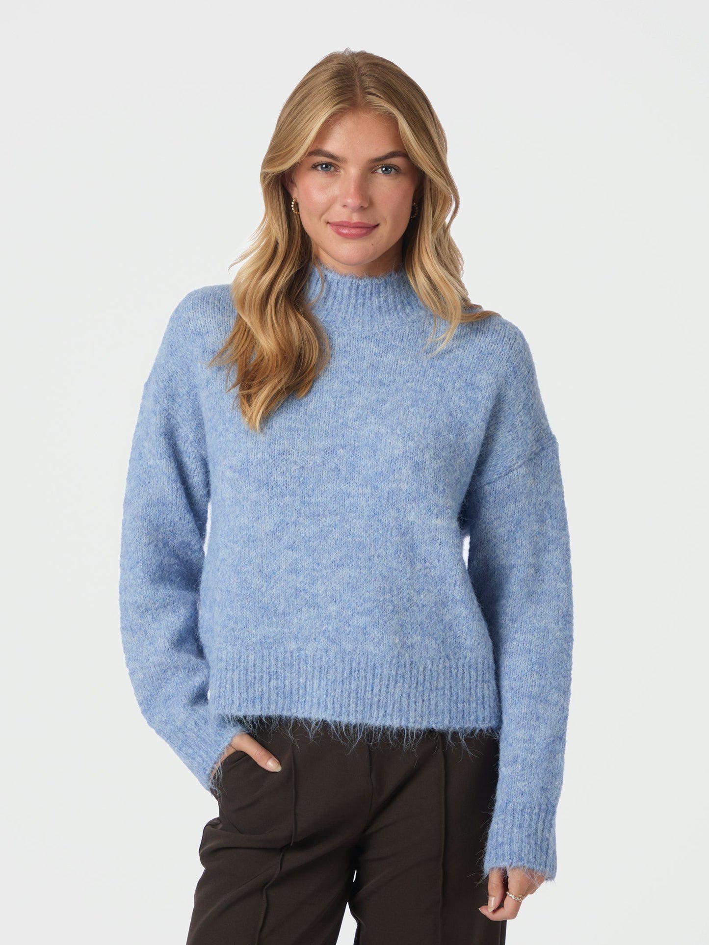 Paulina Fluffy Knit Blouse