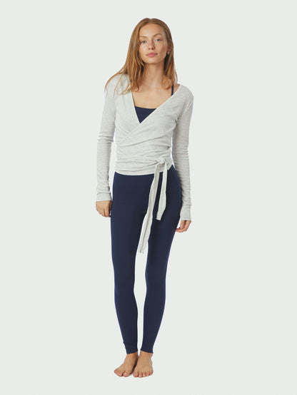 Nia Jersey Wrap Blouse