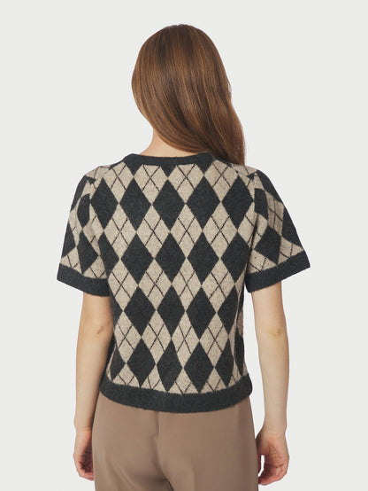 Allestar Check Knit Cardigan