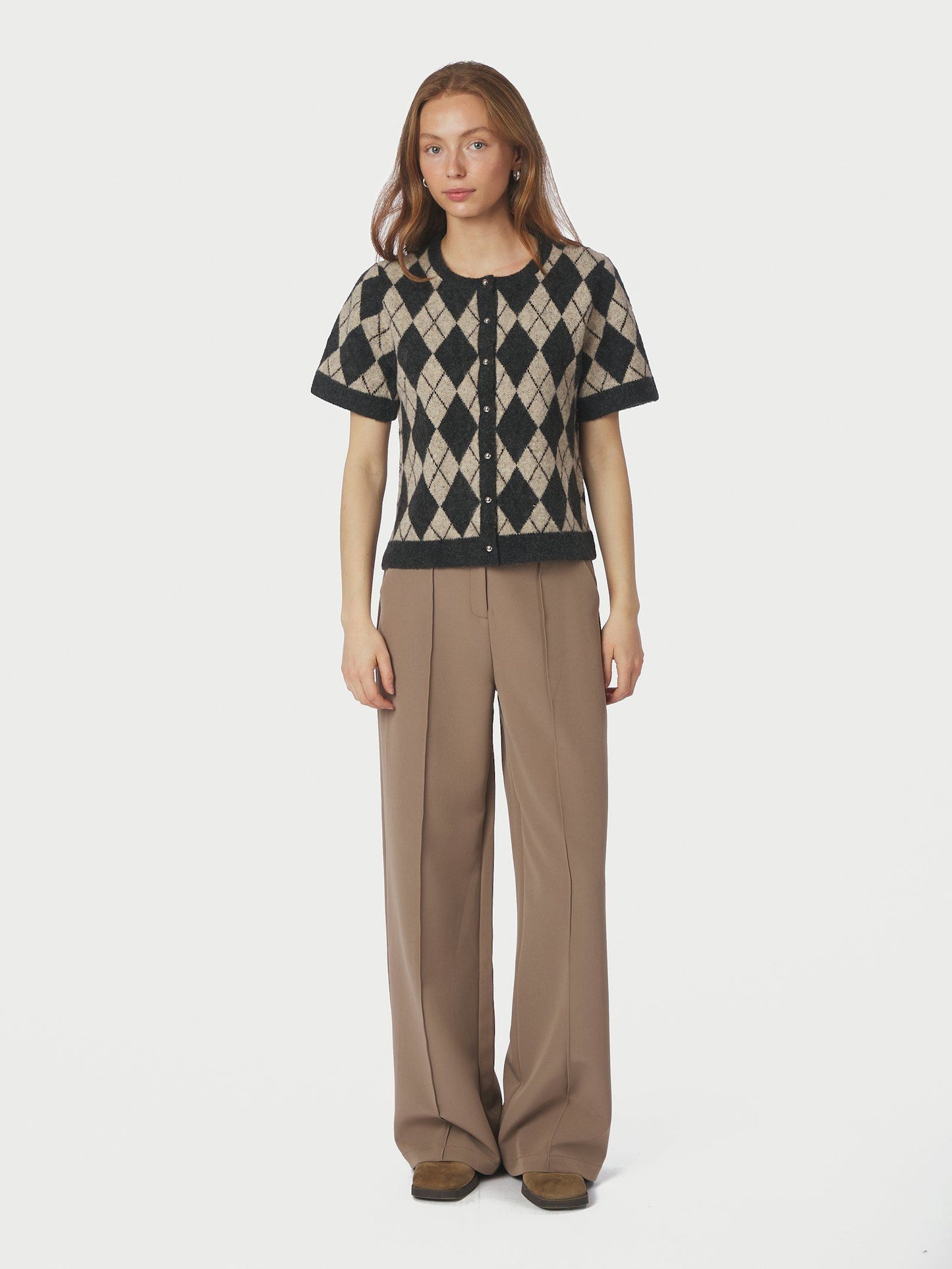 Allestar Check Knit Cardigan