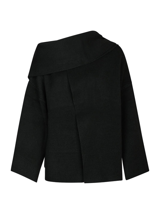 Wals Knit Scarf Blouse