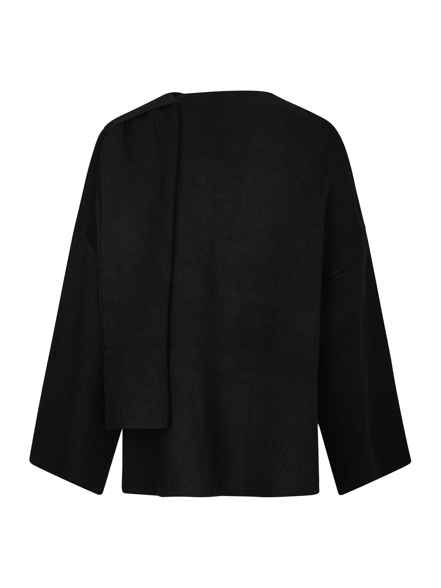 Wals Knit Scarf Blouse